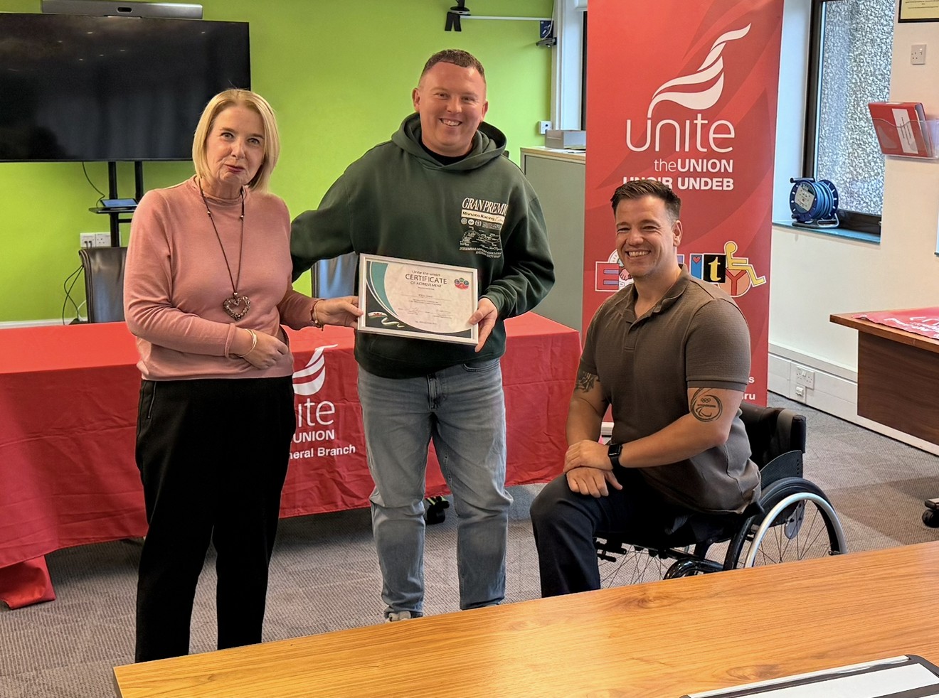 Shotton Mill Celebrates Rising Star Rhys Jones and Strong Union Partnership